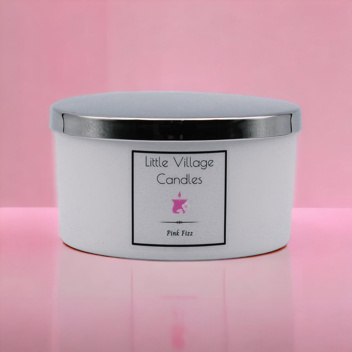 Pink Fizz 3 Wick Candle