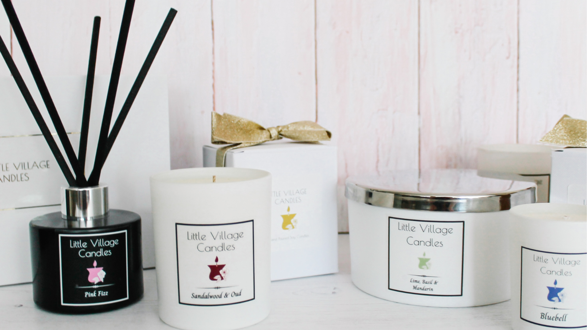 A range of candles and diffusers from Little Village Candles