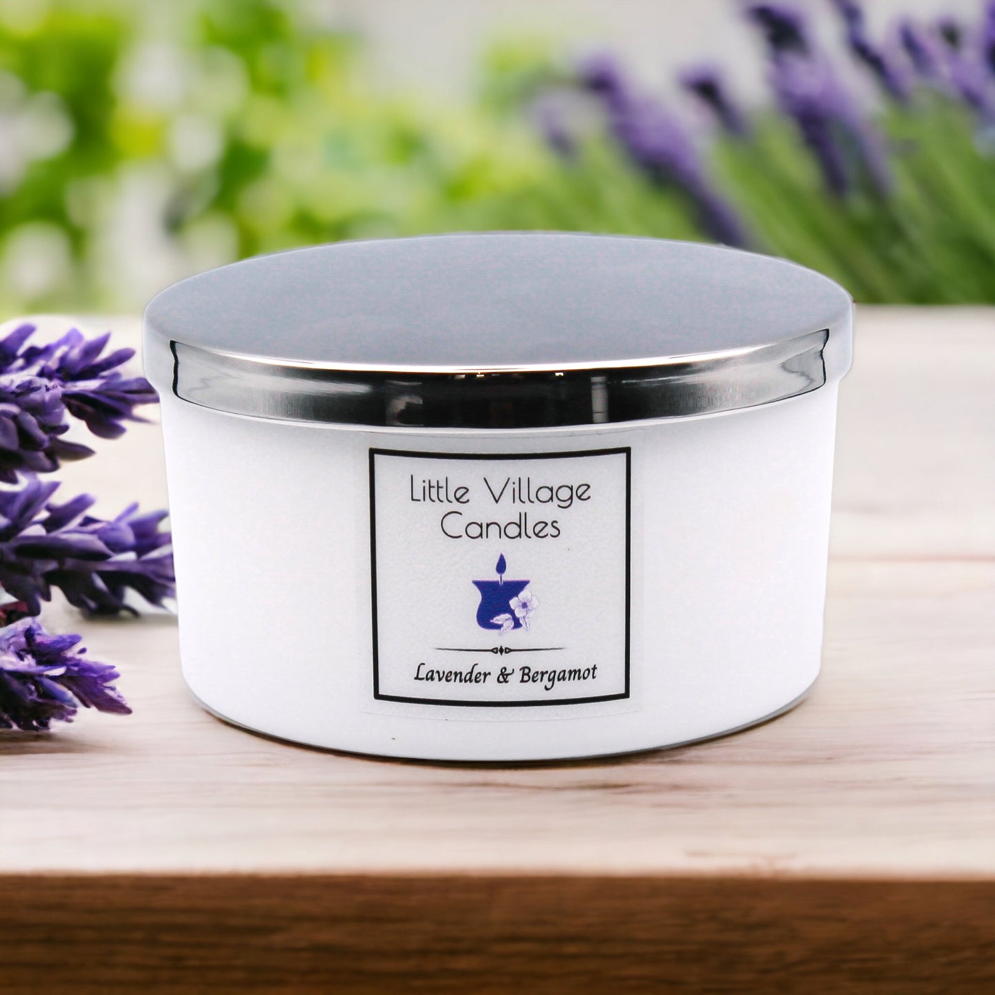 Lavender & Bergamot 3 Wick Candle