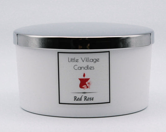 Red Rose 3 Wick Candle