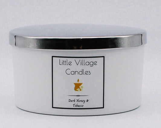 Dark Honey & Tobacco 3 Wick Candle
